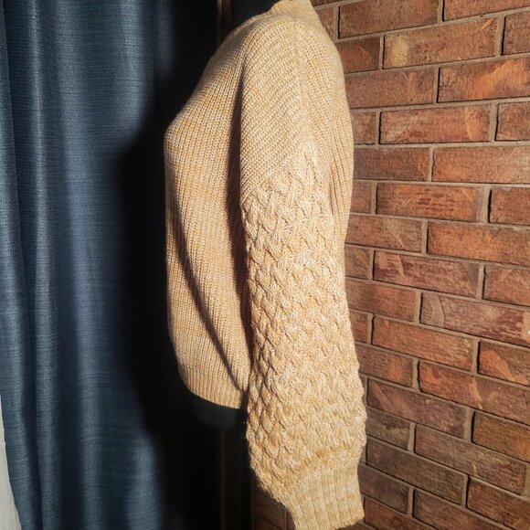 Sanctuary Women's Ribbed Long Sleeve Pullover Tan Marled Sweater - Size XS - Picture 3 of 11